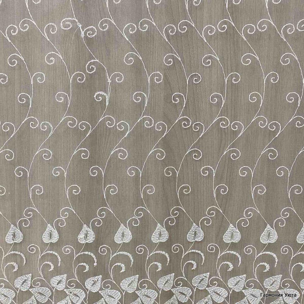 Сетка вышивка Миссури  №297/1 жемчуг
